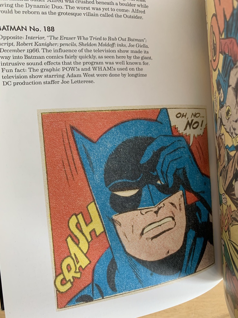 A distressed Batman exclaiming "Oh no"